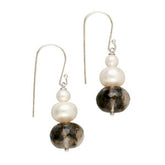 Quartz & Freshwater Pearl Earrings